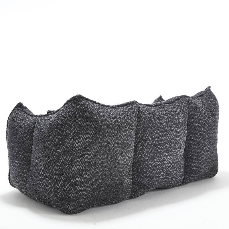 Beanbag Chair with High Resilience Foam Core. The Square Recliner Sofa Is Ideal for Family Members And Friends Engaged in Games
