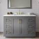 Option Dark Gray / Giotto Quartz Top / Brushed Gold
