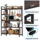 preview thumbnail 6 of 7, Kitchen Bakers Rack with Storage, 43 inch Microwave Stand 5-Tier Kitchen Utility Storage Shelf