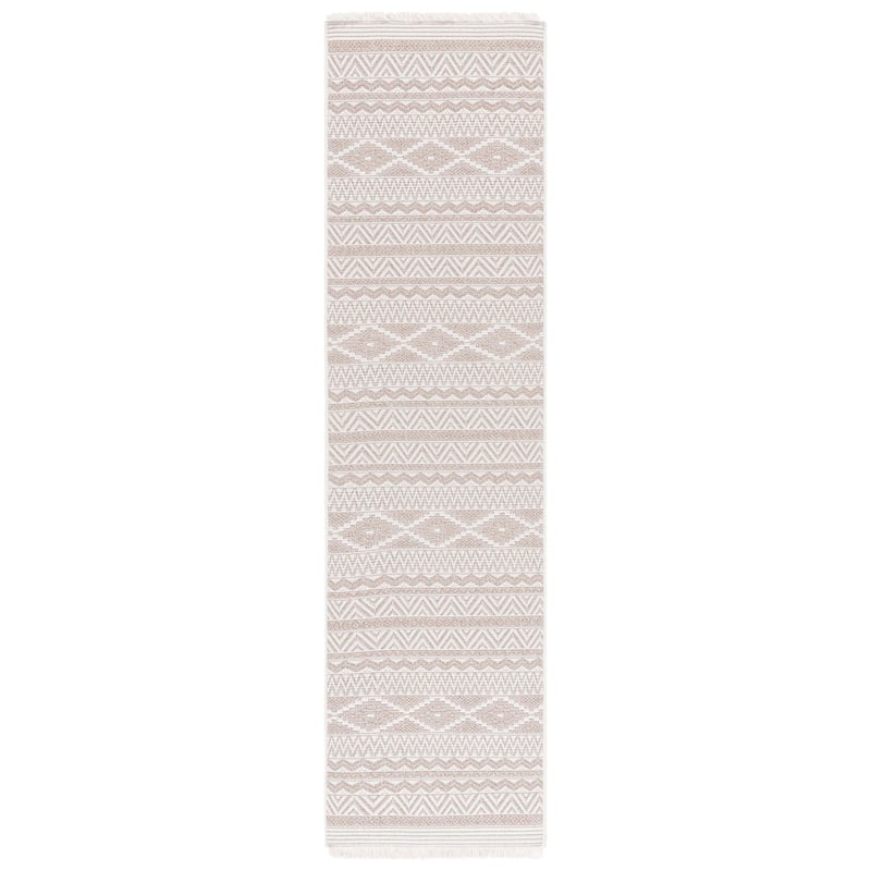 SAFAVIEH Wicker Juliane Casual Rug - 2'2" x 8' Runner - Ivory/Beige
