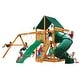 preview thumbnail 17 of 16, Gorilla Playsets Mountaineer Wooden Swing Set with Tube Slide, Rock Wall, and Sandbox Area