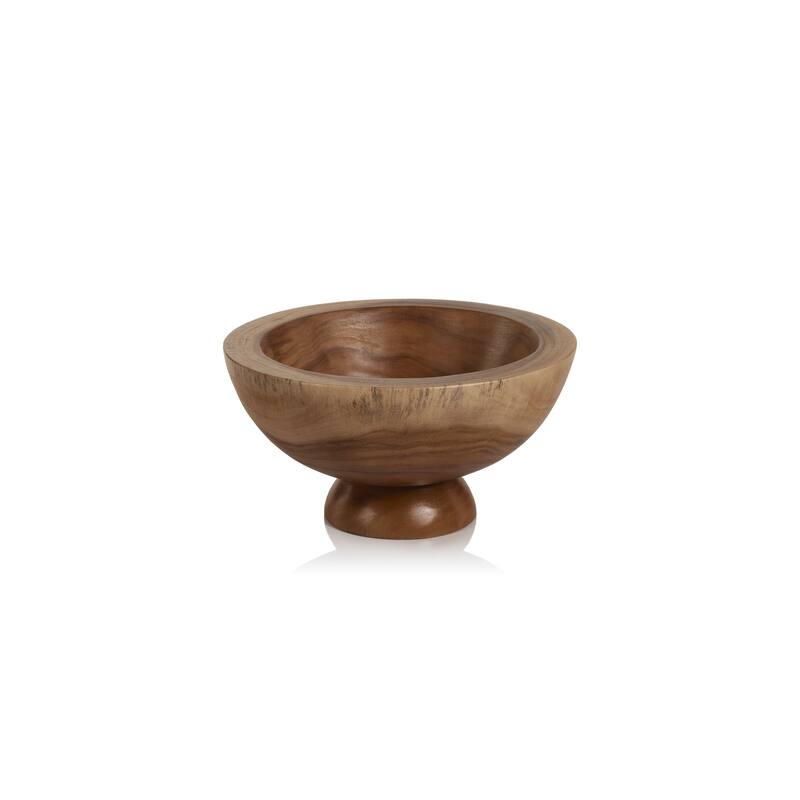 Amadea Wooden Footed Bowl - Small