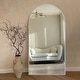 preview thumbnail 18 of 74, Modern Arched Full Length Aluminum Alloy Floor Mirror Standing Mirror