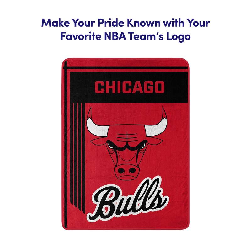 NBA Chicago Bulls 46" x 60" Microfiber Throw Blanket