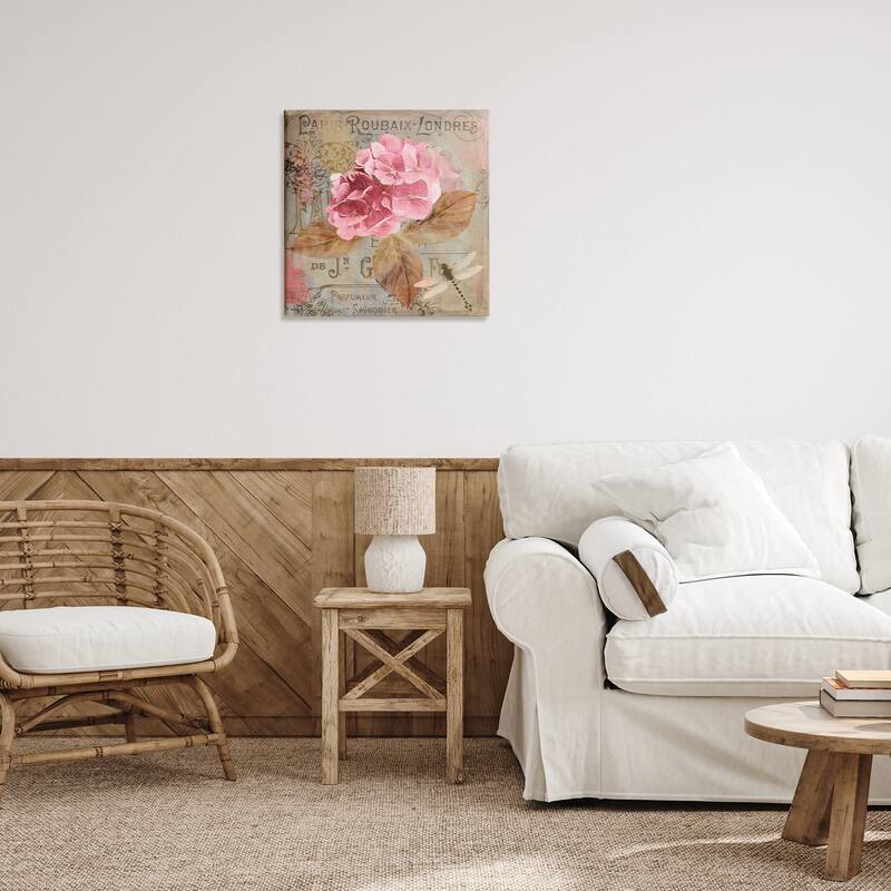 Stupell Vintage French Hydrangea Canvas Wall Art Design By Sasha