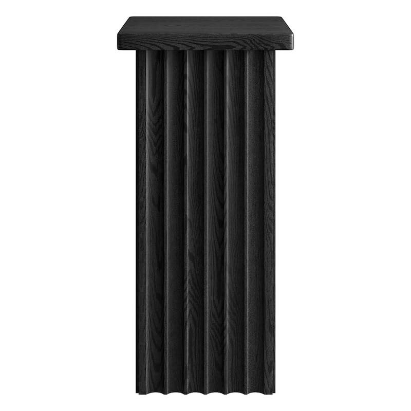 Bourne 10.75" Wide Square Fluted Side Table - 10.75" Wide