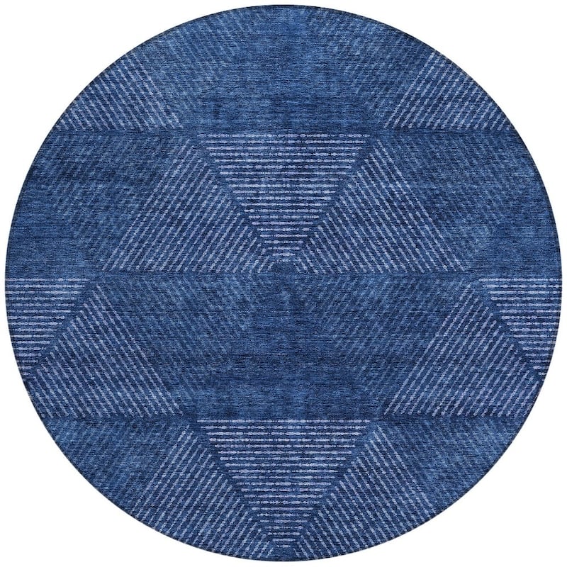 HomeRoots Geometric Transitional Rectangle Outdoor Rug