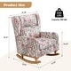 preview thumbnail 24 of 60, HOMYKA 27.56" Wide Rocking Chair for Nursery with Solid Wood Leg