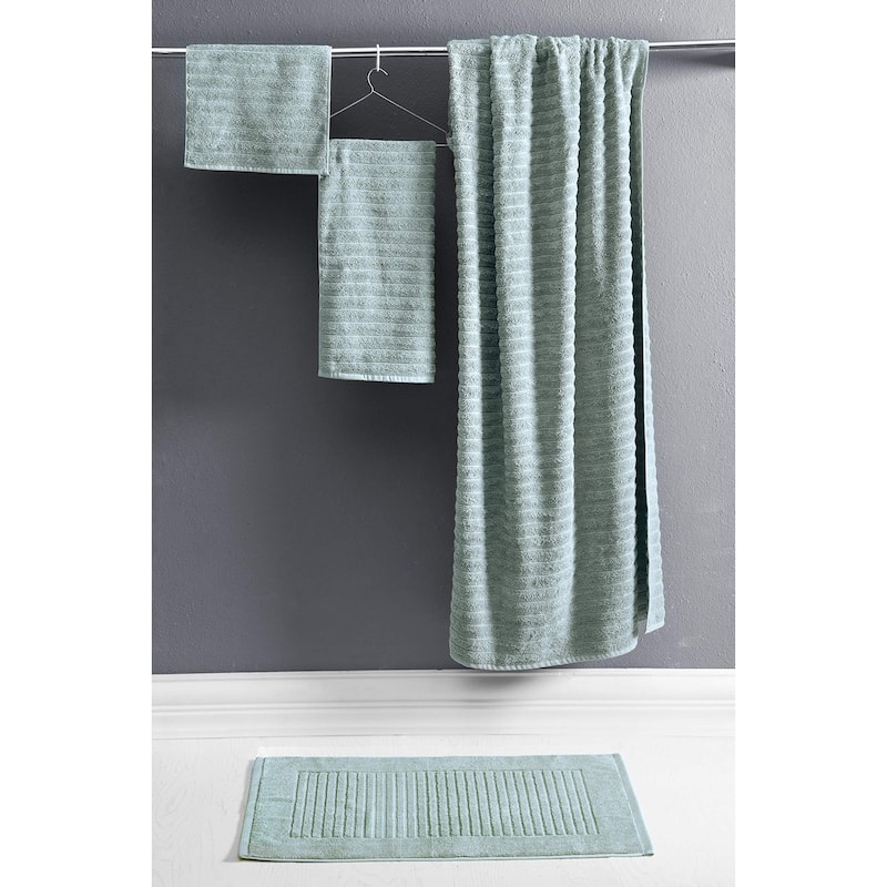 Brampton Plush Absorbent Non-Slip Cotton Bath Mat Set of 2