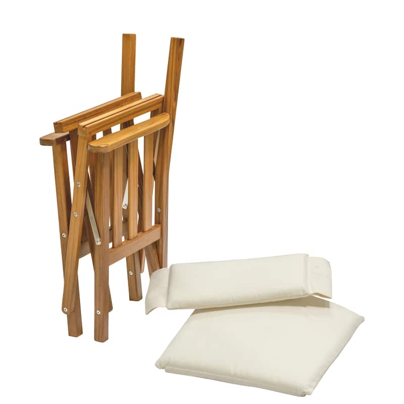 Director's Chair II with Cushion Seat Covers - 19-3/4" W x 35-1/2" x 24-1/2" D