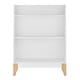preview thumbnail 2 of 16, Danya B. Steiner White 3-Tier Kids Book or Toy Figure Display Unit Freestanding Bookshelf with Contrasting Wood-Toned Legs