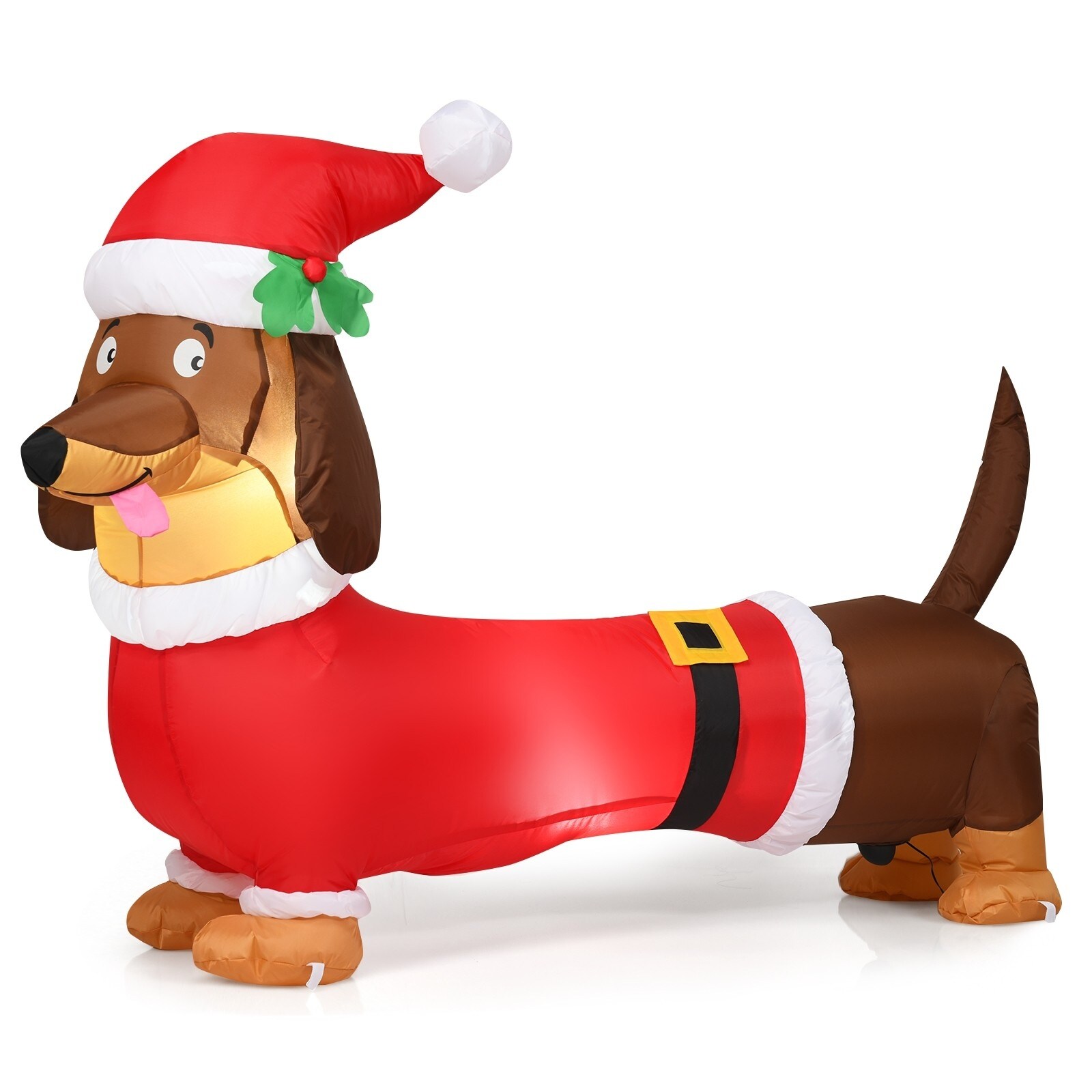 5 ft Inflatable Christmas Dog with LED Lights - Multi - Overstock