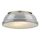 Option aged brass with gray shade