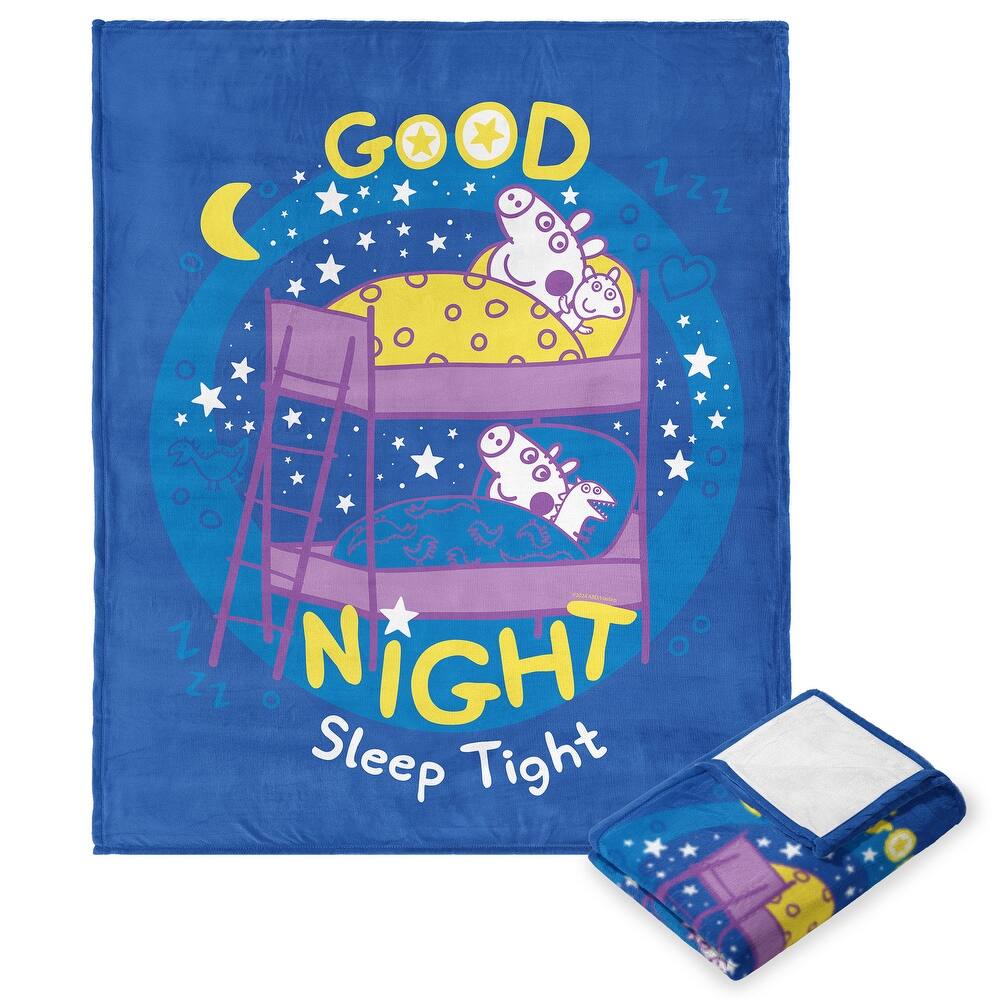Hasbro Peppa Pig Silk Touch Throw Blanket
