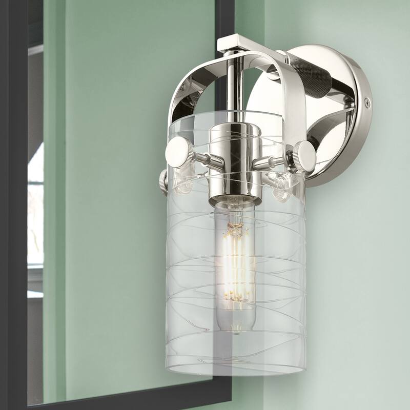 Innovations Lighting Pilaster II Cylinder - 1 Light 7" Wall-Mounted Sconce