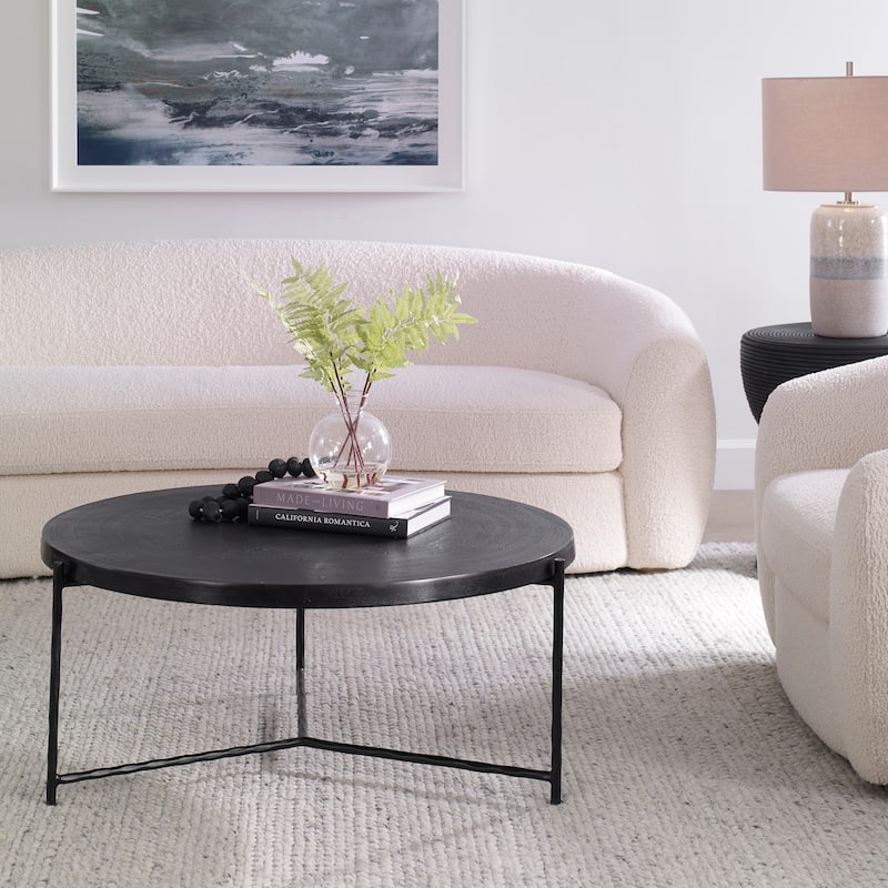Uttermost Trellick Modern Coffee Table - 36"W x 16"H x 36"D