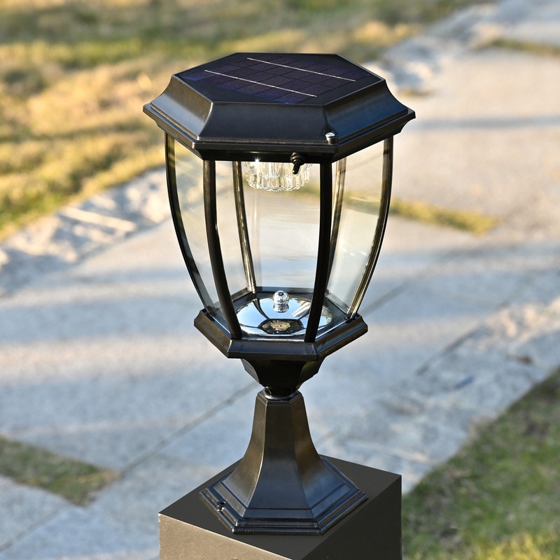 Solar Powered Outdoor Metal Post Light On Sale Bed Bath Beyond 37254544