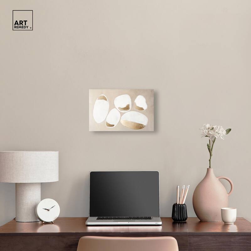 Gilded Cairn II Canvas by Art Remedy, Gallery Wrapped