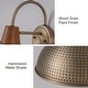 preview thumbnail 12 of 13, Farmhouse Industrial 1-Light Wall Sconce with Hammered Metal Shade Barn Outdoor Light - W10.24"