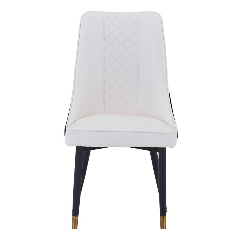 Allure Dining Chairs with Fabric/Leather Seat and Black Oak Wood Legs