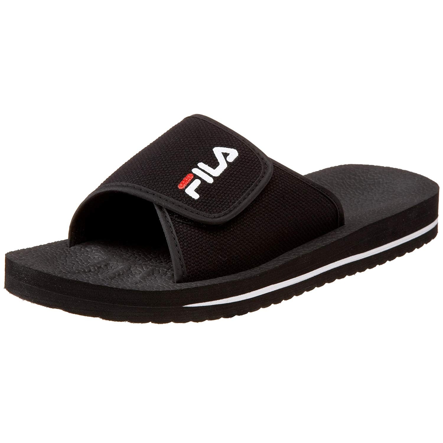 fila slippers black