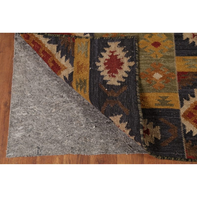 Kilim Oriental Area Rug Flatweave Sotuhwestern Wool Carpet - 7'6"x 10'1"