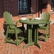 preview thumbnail 29 of 62, Highwood Commercial 3-Piece Adirondack 36" Bistro Counter Height Dining Set