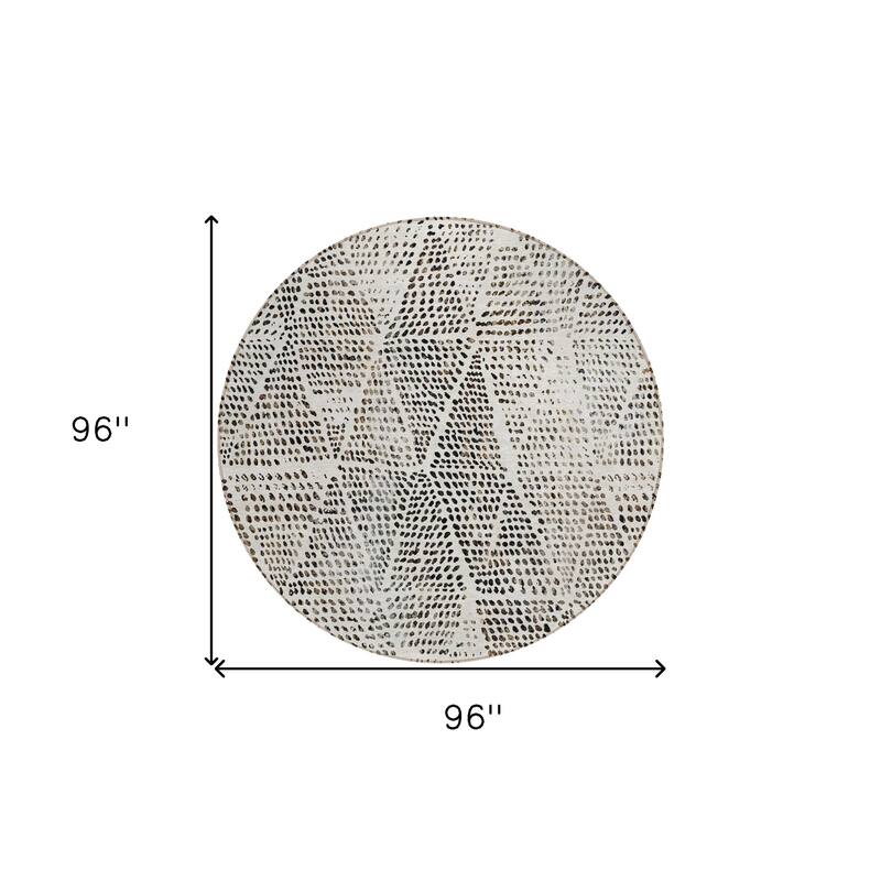 HomeRoots Geometric Transitional Rectangle Outdoor Rug