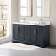 preview thumbnail 12 of 26, Vanity Art 60" Double Sink Bathroom Vanity with Top & Backsplash