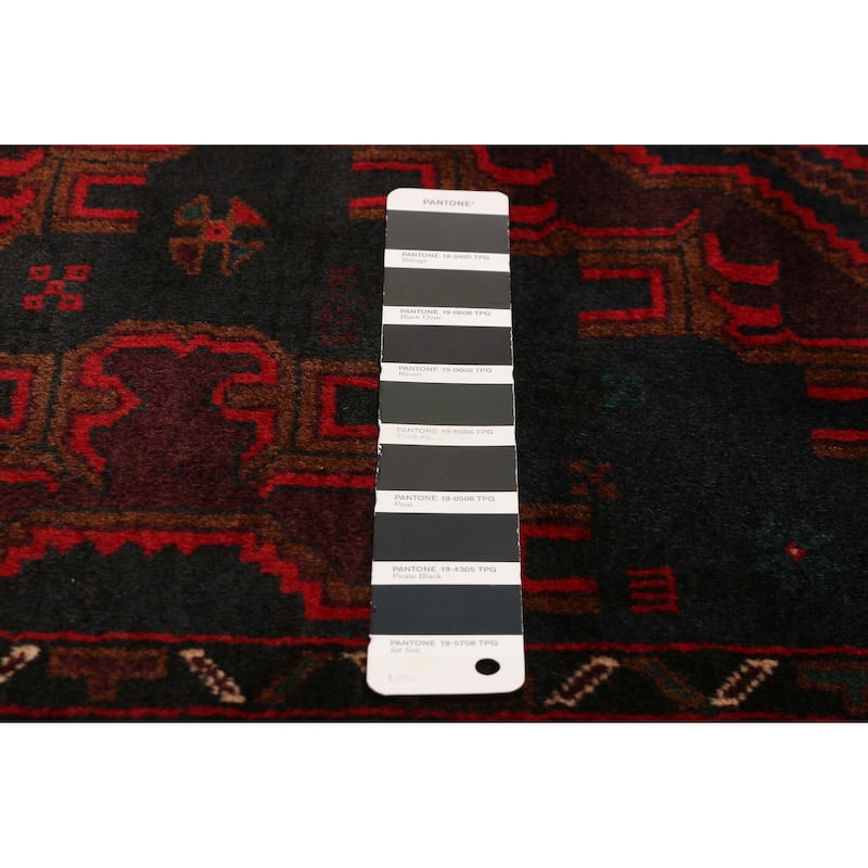 Teimani Black Rug 3'11" x 6'7" - 3'11 x 6'7