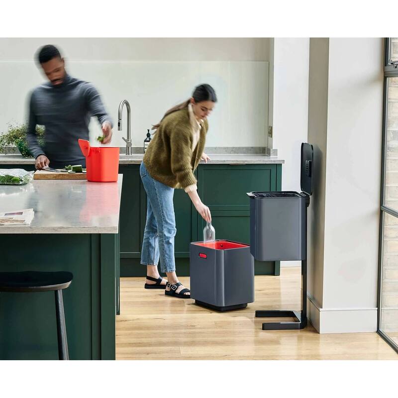 Joseph Joseph Totem Max 60L Dual Trash Can and Recycle Bin (15.85 US Gallons)