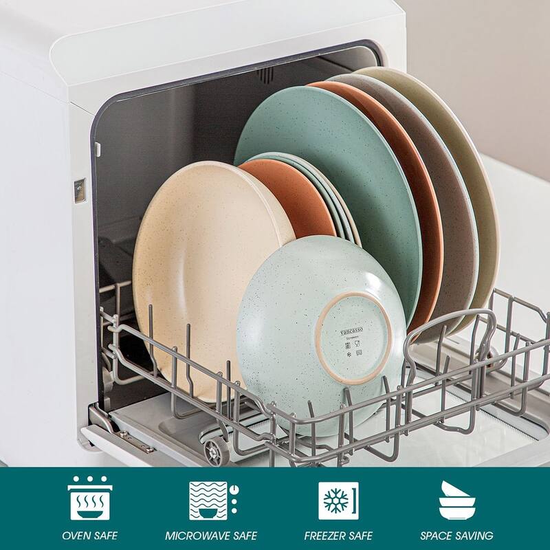 vancasso SABINE Stoneware Speckled Glaze Dinnerware Set