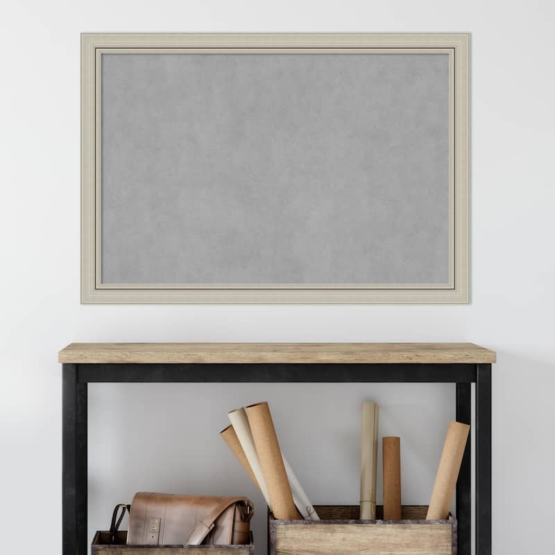 Framed Magnetic Board, Romano Silver