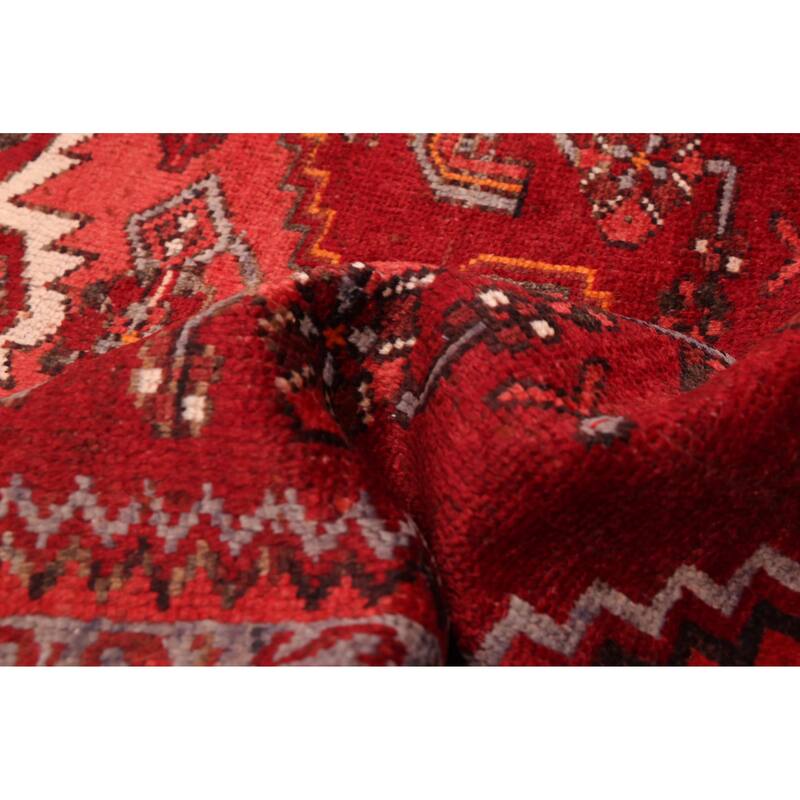 ECARPETGALLERY Hand-knotted Andelz Red Wool Rug - 3'6 x 6'11