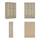 preview thumbnail 13 of 72, Rattan-Accented Wardrobe - Spacious Clothing Organizer with Style