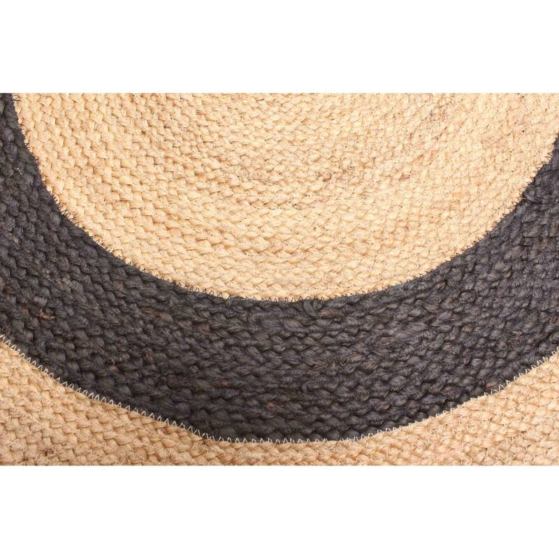 ECARPETGALLERY Braided Weave Palas Denizli Tan Jute Rug - 3'4 x 3'4