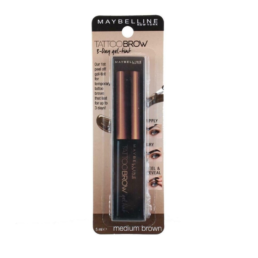 Maybelline Tattoo Brow Gel Tint Medium Brown 1 Pack Shefinds
