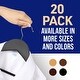 preview thumbnail 25 of 27, Wooden Clothes Hangers – with 360 Degree Swivel Hook and Non-Slip Shoulder Notch, Holds Up to 10 lbs