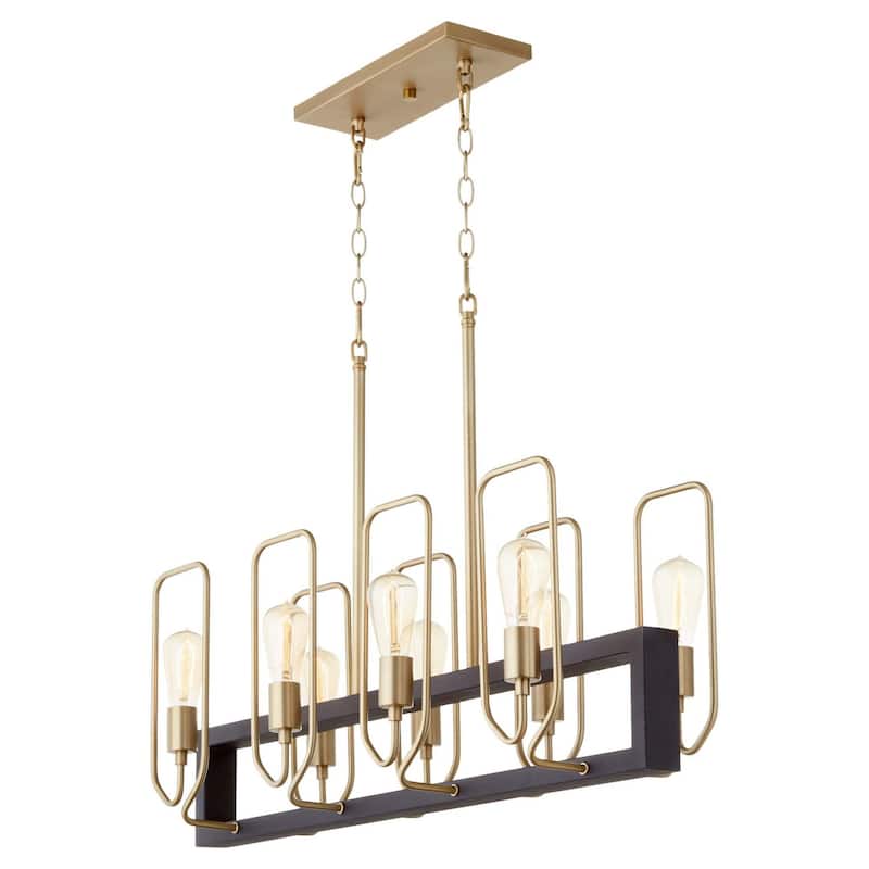 Quorum International 66-8-80 Howe 8 Light 35" Wide Linear Chandelier