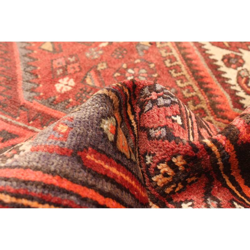 ECARPETGALLERY Hand-knotted Andelz Dark Red Wool Rug - 4'4 x 6'9