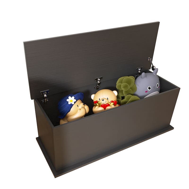Storage Chest Trunk, Lift Top Wood Box for Toys Entryway Bench Organizer Home Furniture