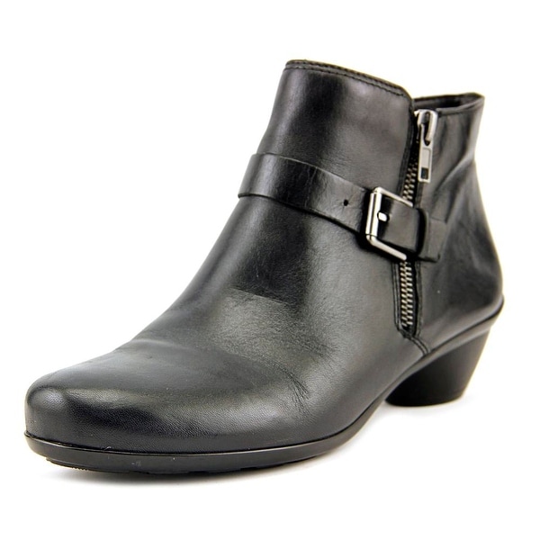 Naturalizer Hitch Women Round Toe Leather Black Bootie