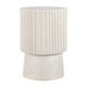 preview thumbnail 20 of 27, JONATHAN Y Kline 19" Modern Art Deco Tambour Accent Table Cream Terrazzo Finish