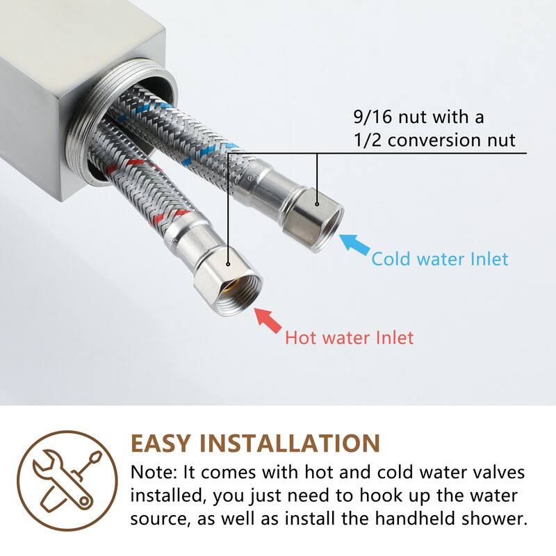 Bathtub Faucet, Single Handle Floor Mounted Free Standing Bathtub Faucet