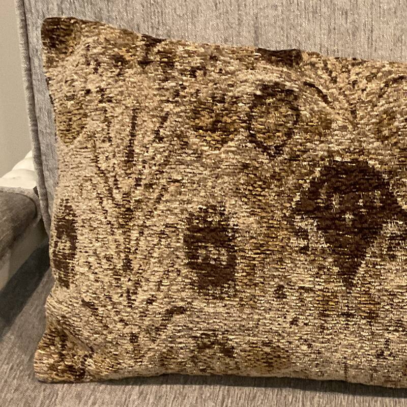 HERAT ORIENTAL Handmade Chenille Ikat Throw Pillow