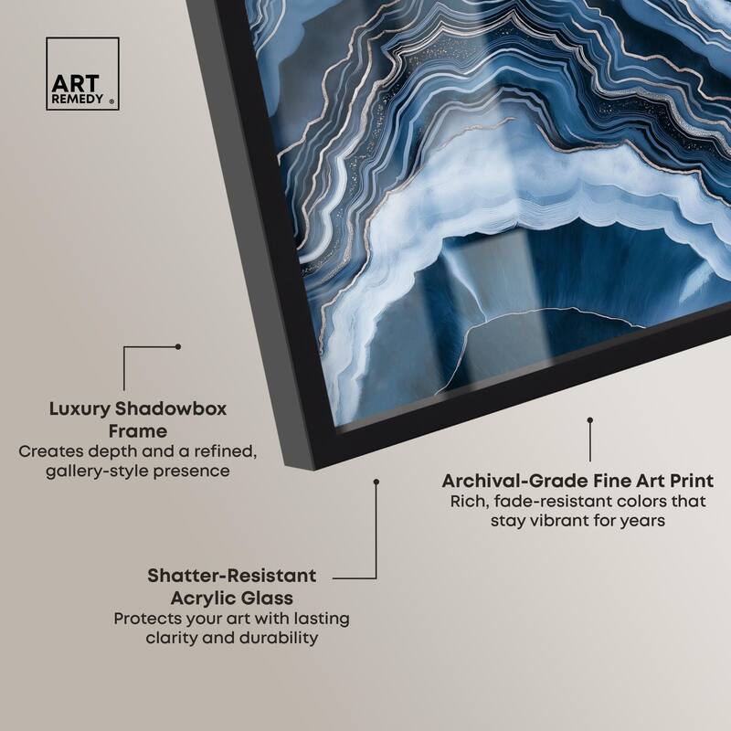 Azure Abyss Layers Shadowbox by Art Remedy