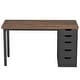 preview thumbnail 23 of 36, 47-inch Computer Desk with 5-drawer, Wood and Metal Writing Desk for Study Living Room