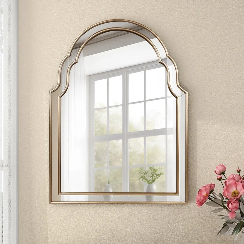 Arch Gold Wall Mirror for Wall Decor - 31.5"×23.6"