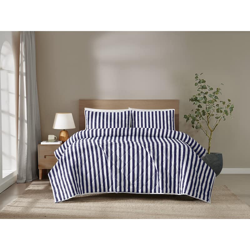 Brooklyn Loom Levi Stripe 3 Piece Quilt Set