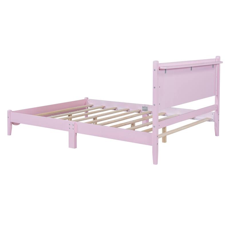 Vintage Style Platform Bed Frame